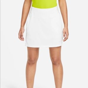 White Nike Dri-Fit Golf Skort